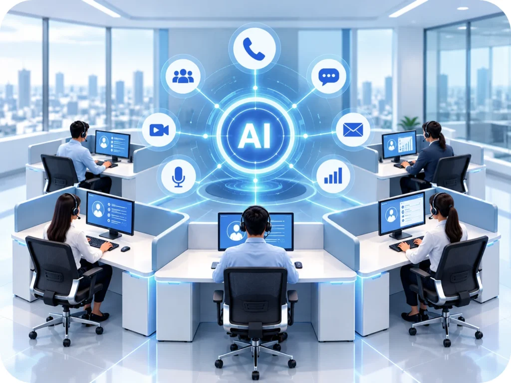 best ai calling solutions for call centers in india